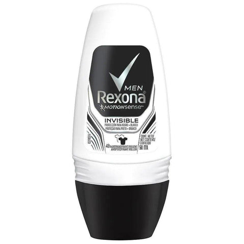 Desodorante Rolon Men Invisible Rexona 50ml - MEUBRASILONLINE