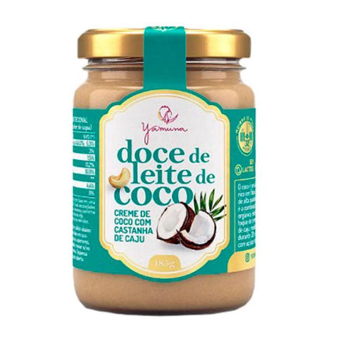 Doce de Leite de Coco Orgânico Yamuna 185g - MEUBRASILONLINE