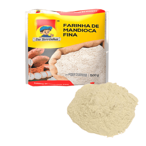 FARINHA MANDIOCA FINA CRUA DA TERRINHA 500G