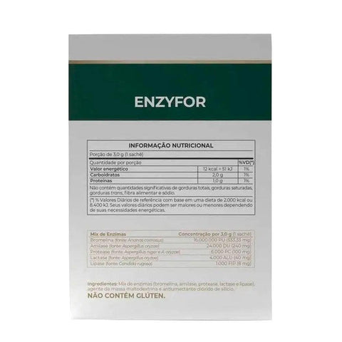 Enzimas Digestivas Enzyfor Vitafor 30 Sachês De 3g - MEUBRASILONLINE