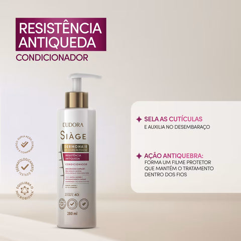 Combo Siàge Dermohair Antiqueda - Shampoo 300ml + Condicionador 280ml