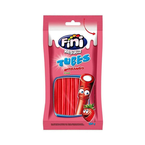 Fini Tubes Morango 80g - MEUBRASILONLINE