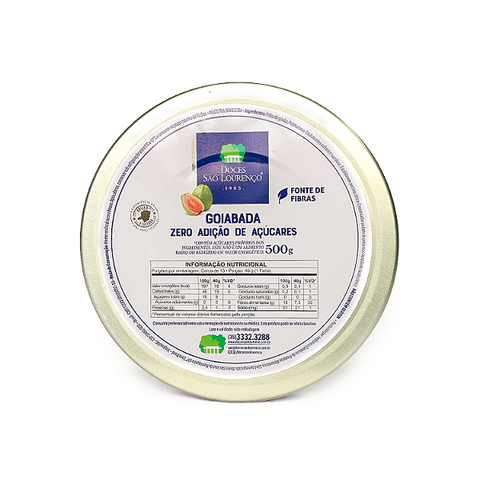 Sugar-Free Guava Paste São Lourenço 500g