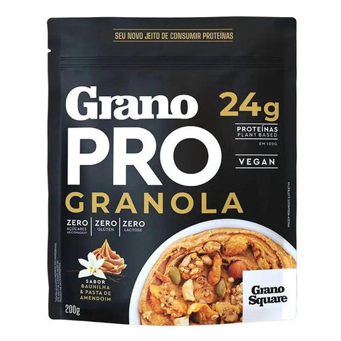 Granola Zero Baunilha e Amêndoas Grano Square 200g - MEUBRASILONLINE