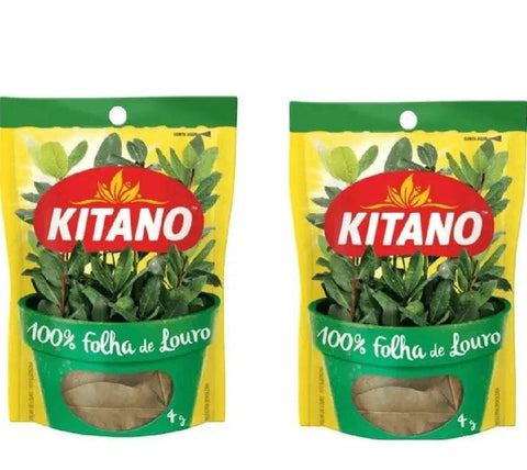 Kitano 100% Folha De Louro 2 x 4g - MEUBRASILONLINE
