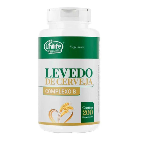 Levedo De Cerveja Unilife 200 Comprimidos - MEUBRASILONLINE
