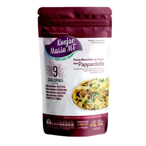 Massa Alimentícia de Konjac Tipo Pappardelle Konjac 270g - MEUBRASILONLINE