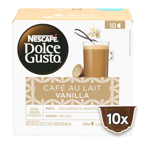 NESCAFÉ® DOLCE GUSTO Café Au Lait Vanilla - 10 Capsulas