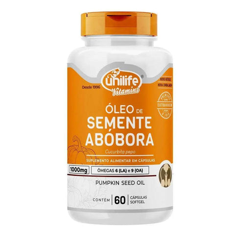 Óleo De Semente De Abóbora Unilife 60 Cápsulas - MEUBRASILONLINE