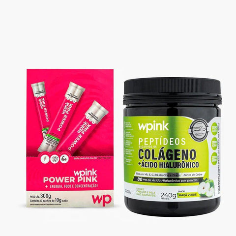 Pré- treino limão + colágeno maça verde Wpink - MEUBRASILONLINE