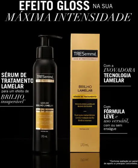 Sérum de Tratamento Tresemmé Brilho Lamelar  Blend de óleos  Nutrição Instantânea 170ml