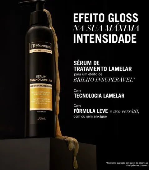 Sérum de Tratamento Tresemmé Brilho Lamelar  Blend de óleos  Nutrição Instantânea 170ml