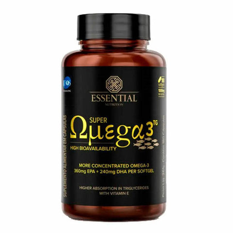 Super Ômega-3 TG Essential Nutrition 180 caps - MEUBRASILONLINE