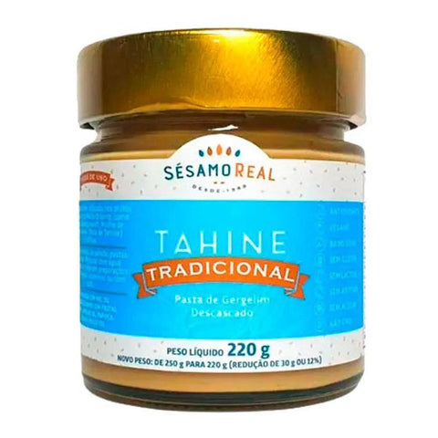 Tahine Tradicional Sésamo Real 220g - MEUBRASILONLINE