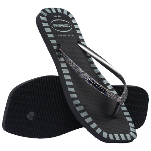 Havaianas Slim Square Glitter Contour Flip-Flops