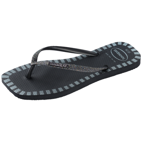 Havaianas Slim Square Glitter Contour Flip-Flops