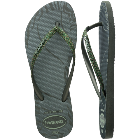 Chinelo Havaianas Slim Glitter Edge