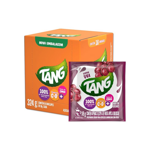 Refresco Em Po Tang Uva Display 18und x 18gr