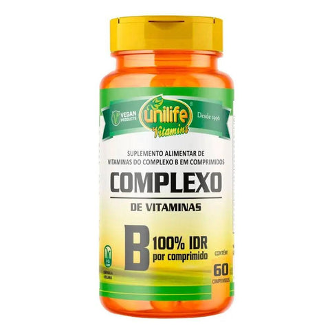 Vitamina Complexo B - Unilife - 60 Comprimidos - MEUBRASILONLINE