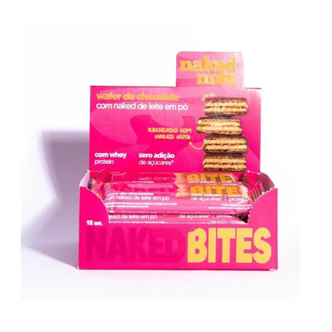 Wafer Chocolate ao Leite Naked Nuts (Cx c/12un de 26g) - MEUBRASILONLINE