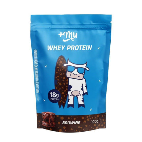 WHEY CONCENTRADO +MU - BROWNIE - REFIL 900G - MEUBRASILONLINE